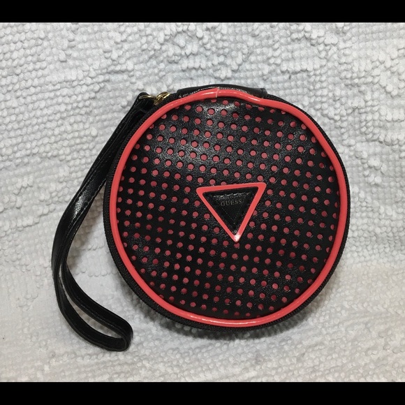 Guess Handbags - Guess Round Vegan Leather Wristlet